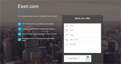Desktop Screenshot of essri.com